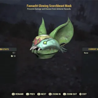 glowing scorchbeast mask