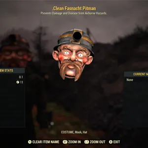 clean pitman mask