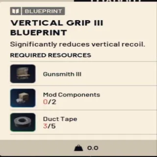 Vertical Grip 3 Blueprin