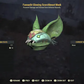 glowing scorchbeast mask