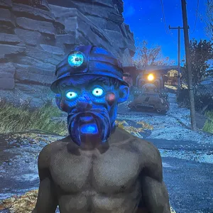 glowing pitman mask 🟢