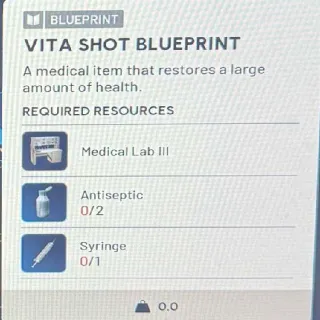 Vita Shot Blueprint