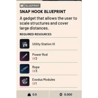 Snaphook blueprint 