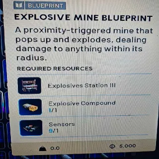 Explosive Mine Blueprint