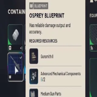 Osprey Blueprint