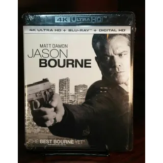 Jason Bourne (4KUHD Digital Code Only) – MoviesAnywhere