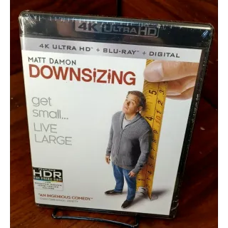 Downsizing 4KUHD – Vudu Digital Code Only (Redeems on Paramount site)
