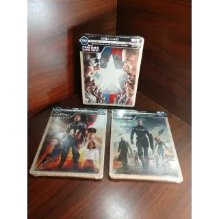 Captain America Trilogy  4K Digital Codes – Movies Anywhere (Full Codes - Disney Rewards Redeemed)