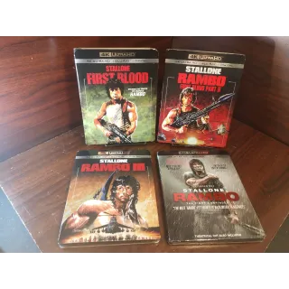 Rambo 4 Movie Collection (4KUHD Digital Code) - Vudu/GooglePlay/Fandango (Redeems on MOVIEREDEEM site)