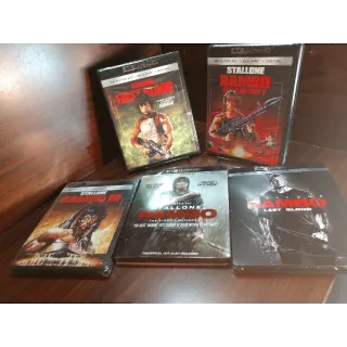 Rambo 5 Movie Collection (4KUHD Digital Code) - Vudu/GooglePlay/Fandango (Redeems on MOVIEREDEEM site)