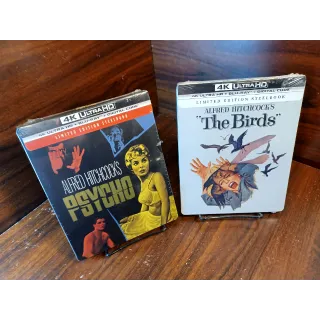 Alfred Hitchcock's The Birds  + Psycho - 4KUHD Digital Codes – Movies Anywhere