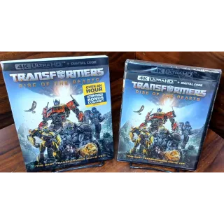 Transformers Rise of the beasts 4KUHD – Vudu Digital Code Only (Redeems on Paramount site)