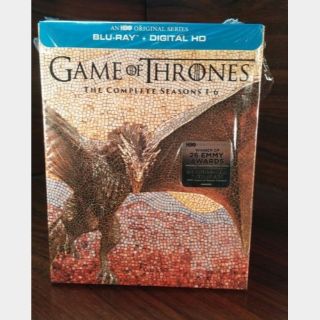 Game of Thrones - 6 Seasons (HD) iTunes Digital Code Only - Redeems on iTunes