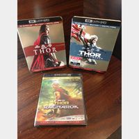 Marvel’s Thor Trilogy 4K Digital Code – Movies Anywhere/Vudu (Full Code - Disney Points Redeemed)