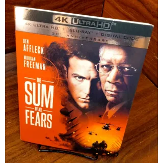 The Sum of all fears 4KUHD – Vudu Digital Code Only (Redeems on Paramount site)