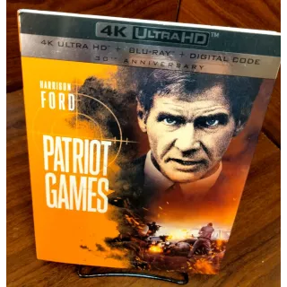 Patriot Games 4KUHD – Vudu Digital Code Only (Redeems on Paramount site)
