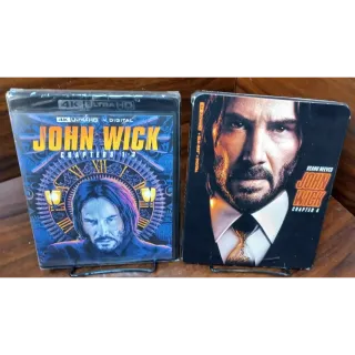 John Wick - All 4 Movies -  4KUHD Digital Codes – Vudu (Redeems on MovieRedeem Site)