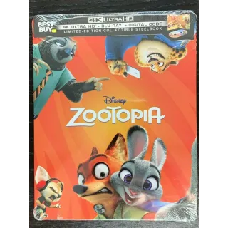 Disney’s Zootopia 4K Digital Code Only – Movies Anywhere/Vudu (Full Code - Disney Points Redeemed)