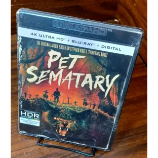 Pet Sematary 1989 4KUHD – Vudu Digital Code Only (Redeems on Paramount site)