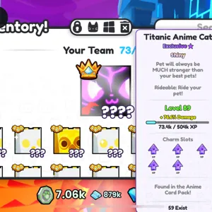 Titanic Shiny Anime Cat