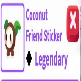 Coconut Friend Sticker
