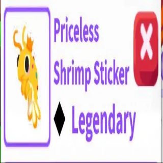 Priceless Shrimp Sticker