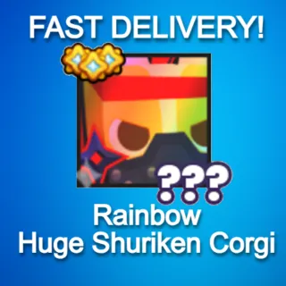 Rainbow Huge Shuriken Corgi|PS99