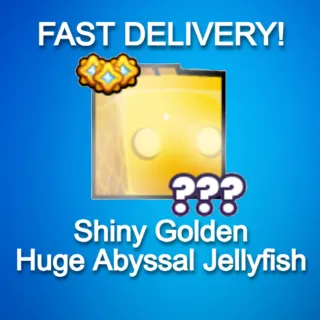 Shiny Golden Huge Abyssal Jellyfish