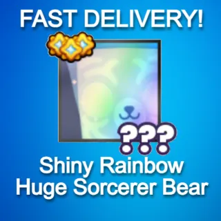 Shiny Rainbow Huge Sorcerer Bear