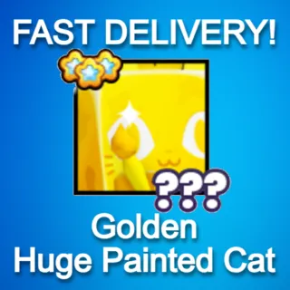 Golden Huge Painted Cat|PS99