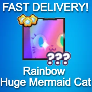 Rainbow Huge Mermaid Cat|PS99