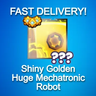 Shiny Golden Huge Mechatronic Robot