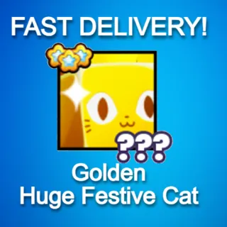 Golden Huge Festive Cat|PS99