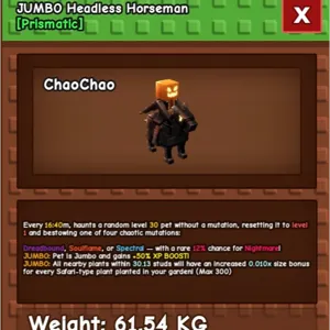 JUMBO 🎃HEADLESSHORSEMAN