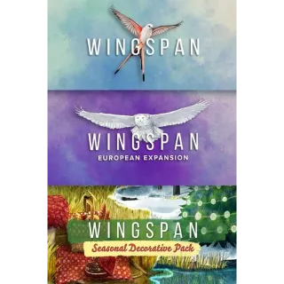 Wingspan + European Expansion + Seasonal Decorative Pack