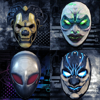 RARE COLLECTOR'S PAYDAY 2 set of 4 masks [STEAM | INSTANT DELIVERY] - Other - Gameflip