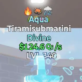 Tiramisubmarini 3 Trait Lvl 340 Go Up For Brainrot