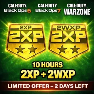DOUBLE XP 10H + Weapon XP 10H