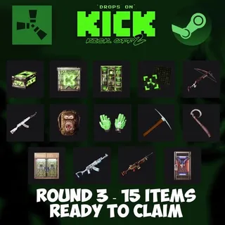 Rust KICK DROPS ⚡️3 Round 【15 skins】