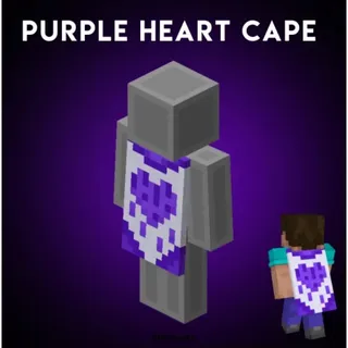 MINECRAFT PURPLE HEART CAPE