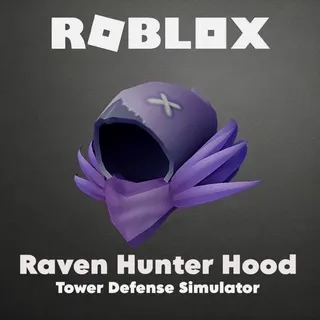 Roblox Raven Hunter Hood - Tower Defense Simulator