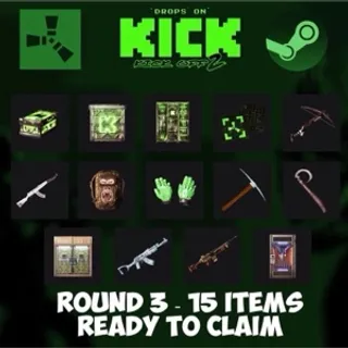 Rust KICK DROPS ⚡️3 Round 【15 skins】