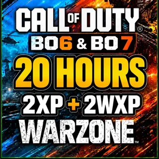 20 Hours Double XP + 20 Hours Weapon XP Token Bundle ‼️ All Platfrorms 🎯 Black Ops 6 & 7 warzone – Fast Delivery