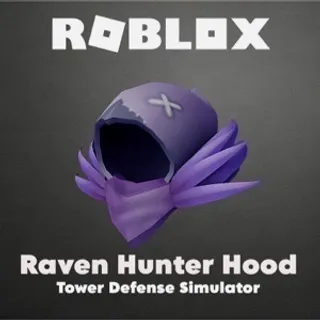 Roblox Raven Hunter Hood - Tower Defense Simulator