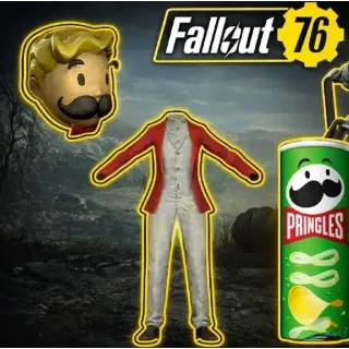 FALLOUT 76 X PRINGLES MR. VAULT BOY OUTFIT AND MR. VAULT BOY MASCOT HEAD REDEEM CODE