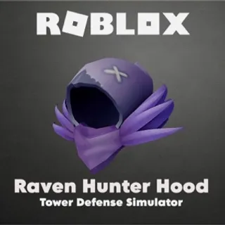 Roblox Raven Hunter Hood - Tower Defense Simulator