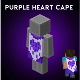 MINECRAFT PURPLE HEART CAPE