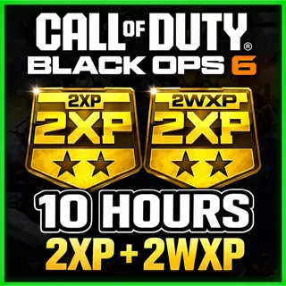 BO6 10 HOURS DOUBLE XP + 10 HOURS WEAPON XP