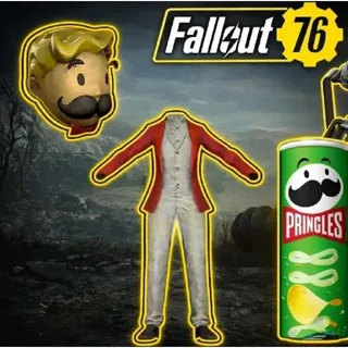 FALLOUT 76 X PRINGLES MR. VAULT BOY OUTFIT AND MR. VAULT BOY MASCOT HEAD REDEEM CODE