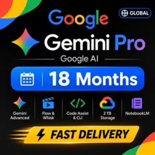 Google AI Gemini Pro 18 Months - Gemini Activation Link - GLOBAL  ⚡️ [𝐅𝐀𝐒𝐓 𝐃𝐄𝐋𝐈𝐕𝐄𝐑𝐘] ⚡️